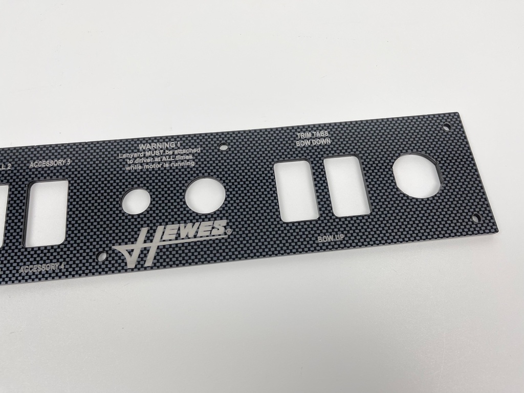Reproduction Switch Panel for Hewes Boats Bayfisher 18 | Flounder